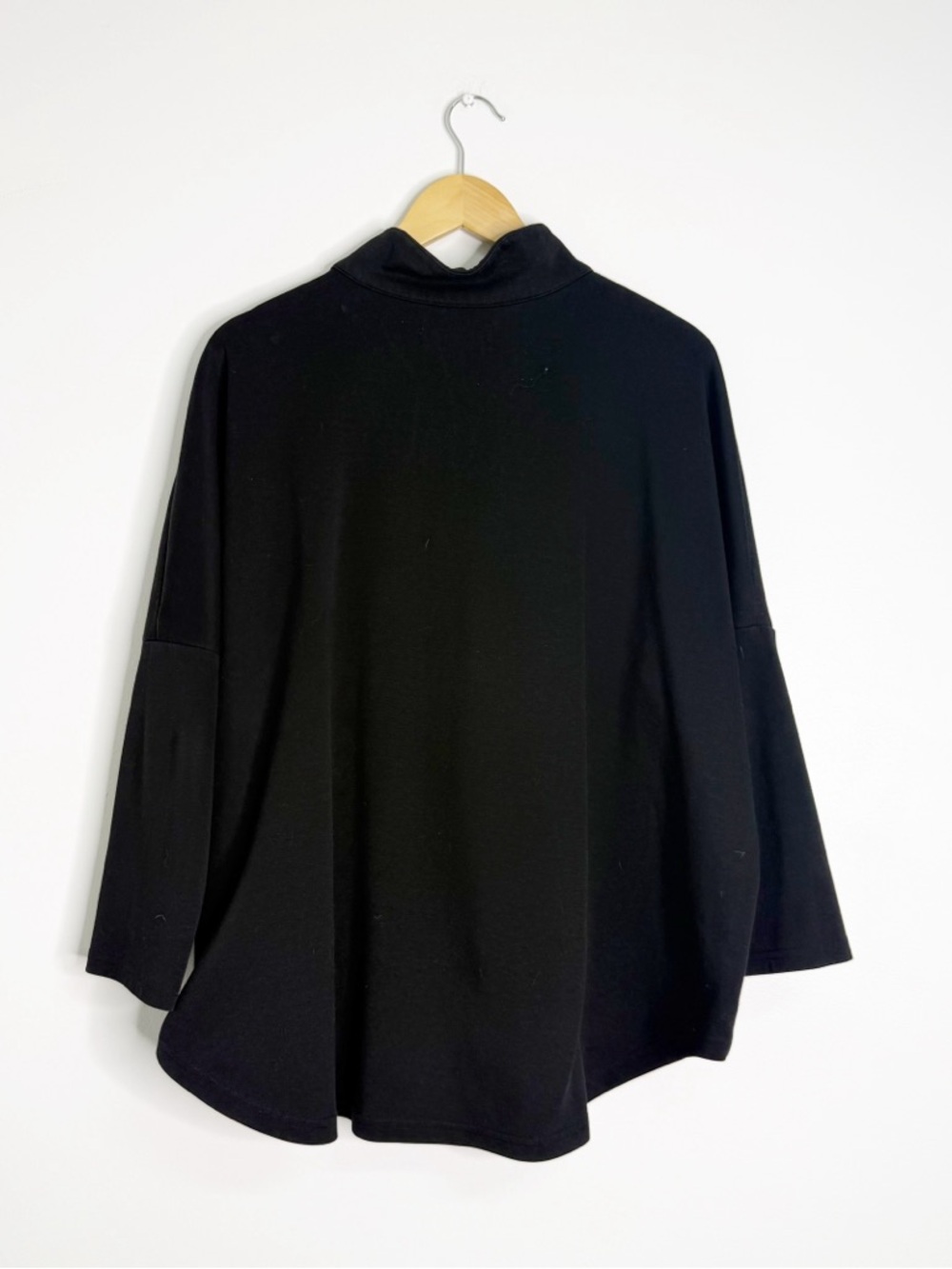 Pomander Place Easy Polo Swing Sweatshirt Black XL/XXL Oversized - Picture 4 of 5
